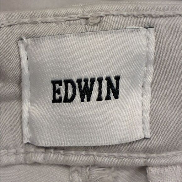 NWT EDWIN Mason Short Slim Chino Shorts Stone Tan Men’s Size 28 - Picture 4 of 7